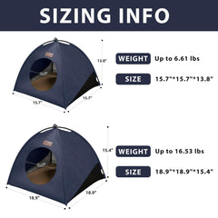 VERABE cat tent 360° breeze ventilation keeps your cat cool.