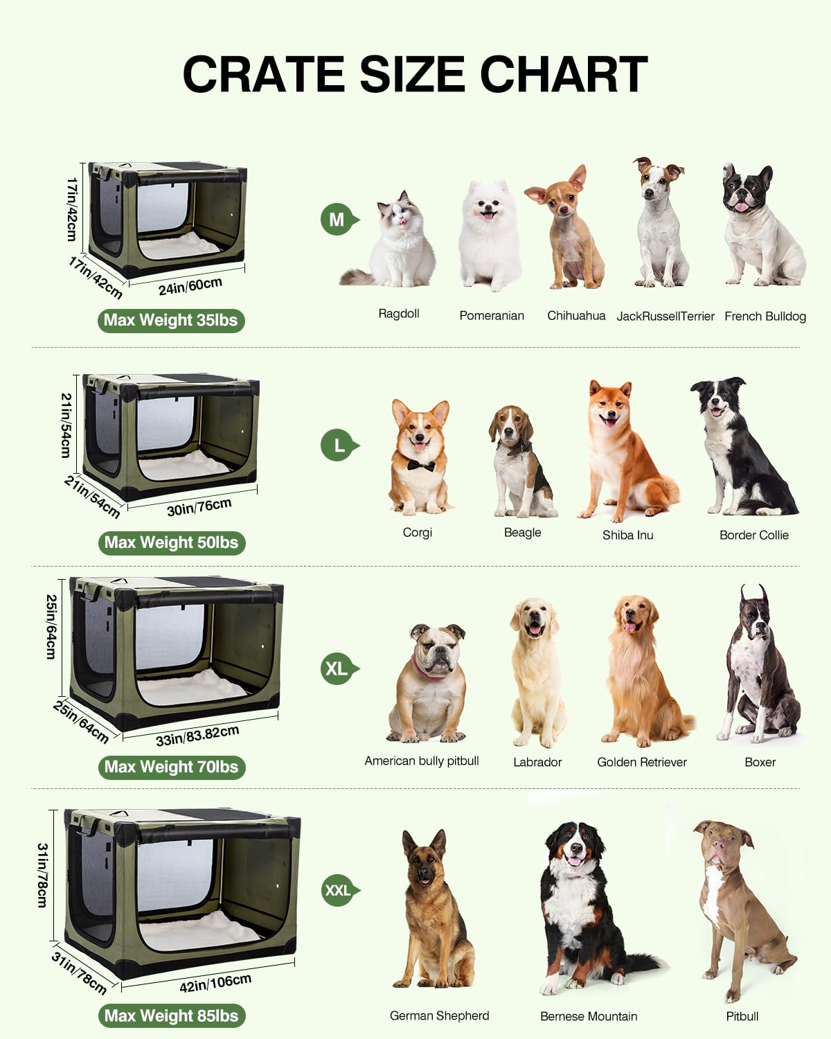 Veraste four-door foldable soft kennel demonstrates easy setup and spacious interior