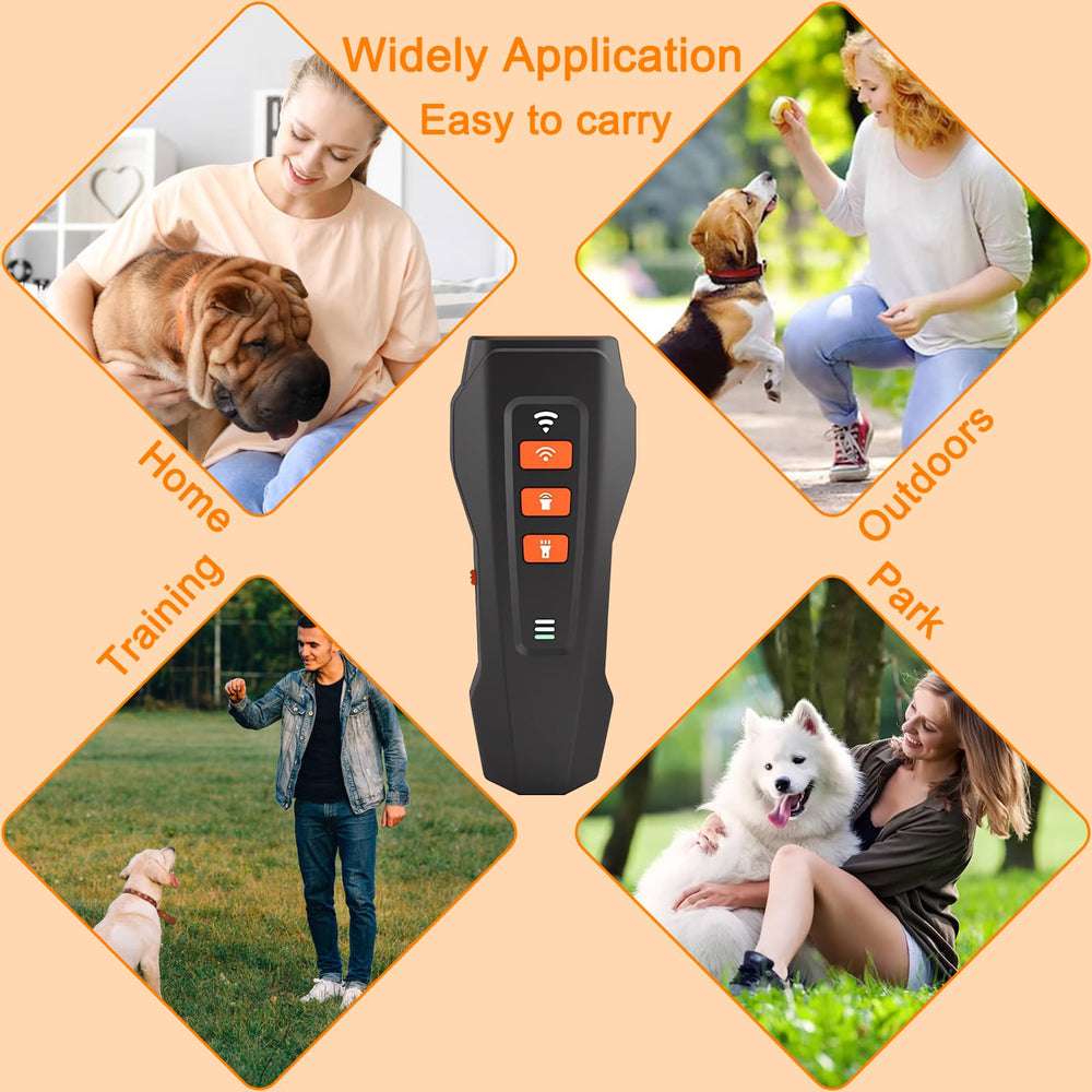 Verbeeck bark deterrent charging scene shows quick recharge and long standby