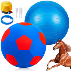 VercanMonth 30-inch giant herding ball with cover for stall play and enrichment