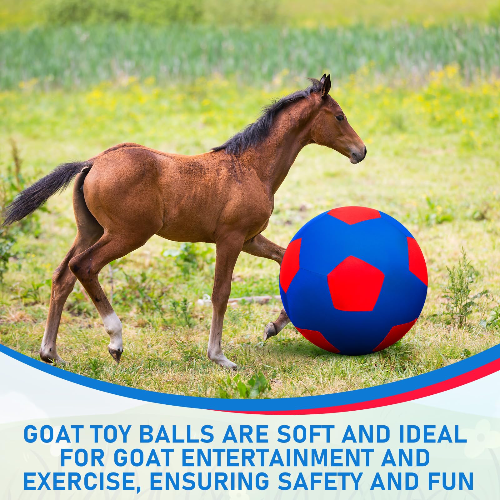 VercanMonth complete horse toy kit includes ball, cover, plug and pump