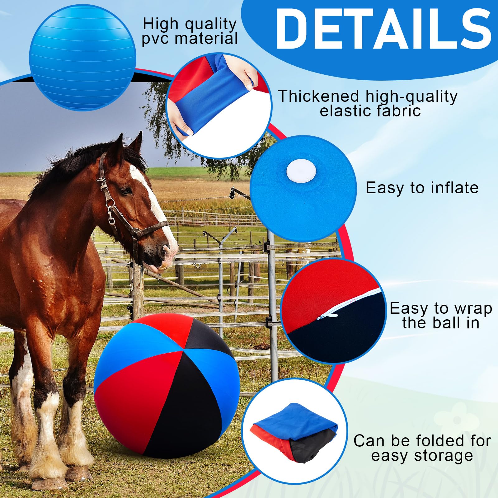 VercanMonth horse-training playtime kit ready for training sessions.
