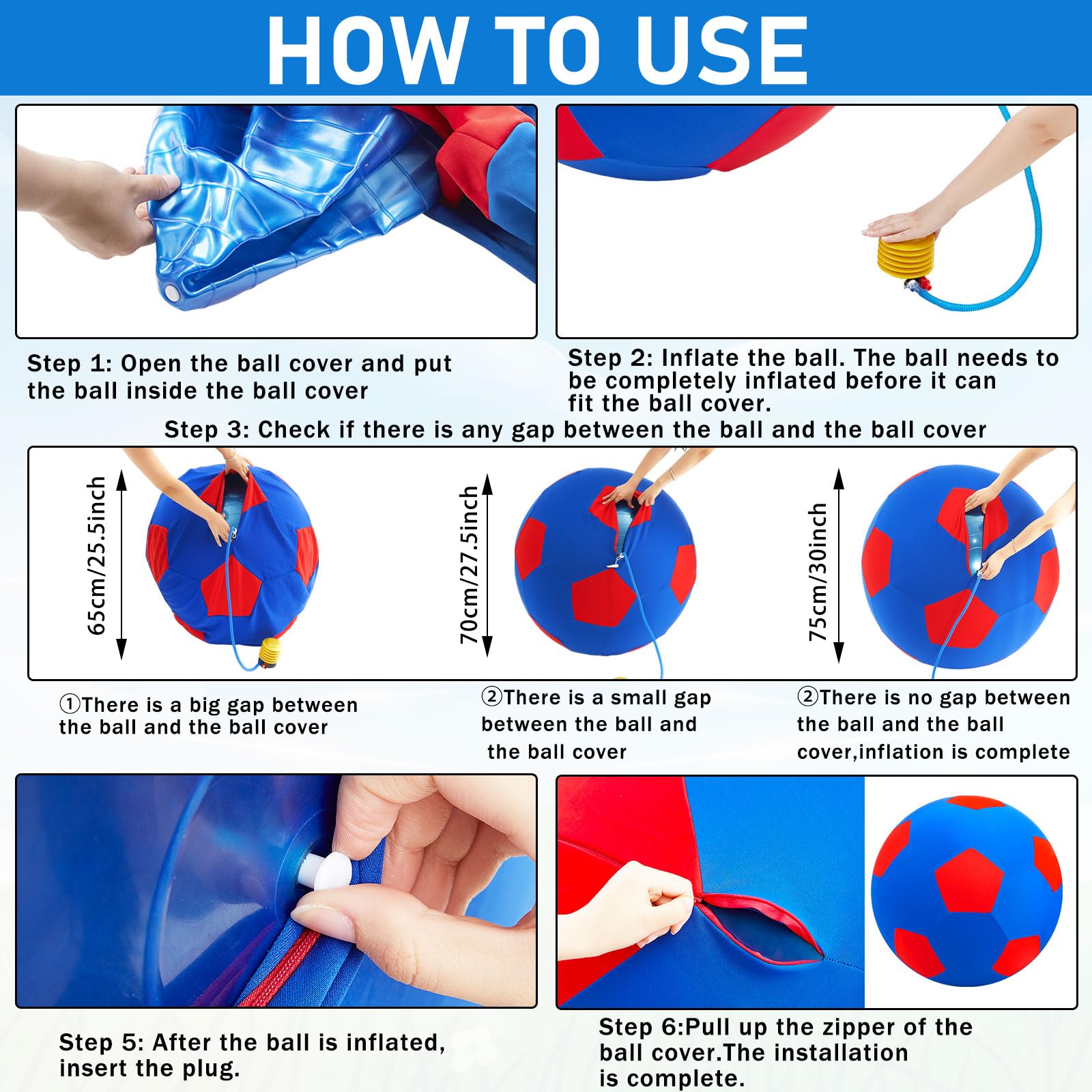VercanMonth inflation pump and plug enabling easy, controlled inflation