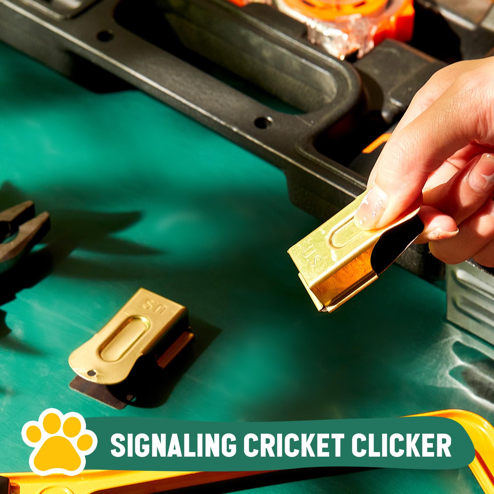 VercanMonth training clicker for puppies and cats enables clear cues.