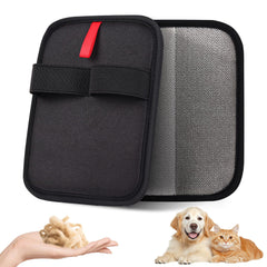 VerdeVilla pet hair remover gloves front-view for seamless sofa and furniture fur pickup.