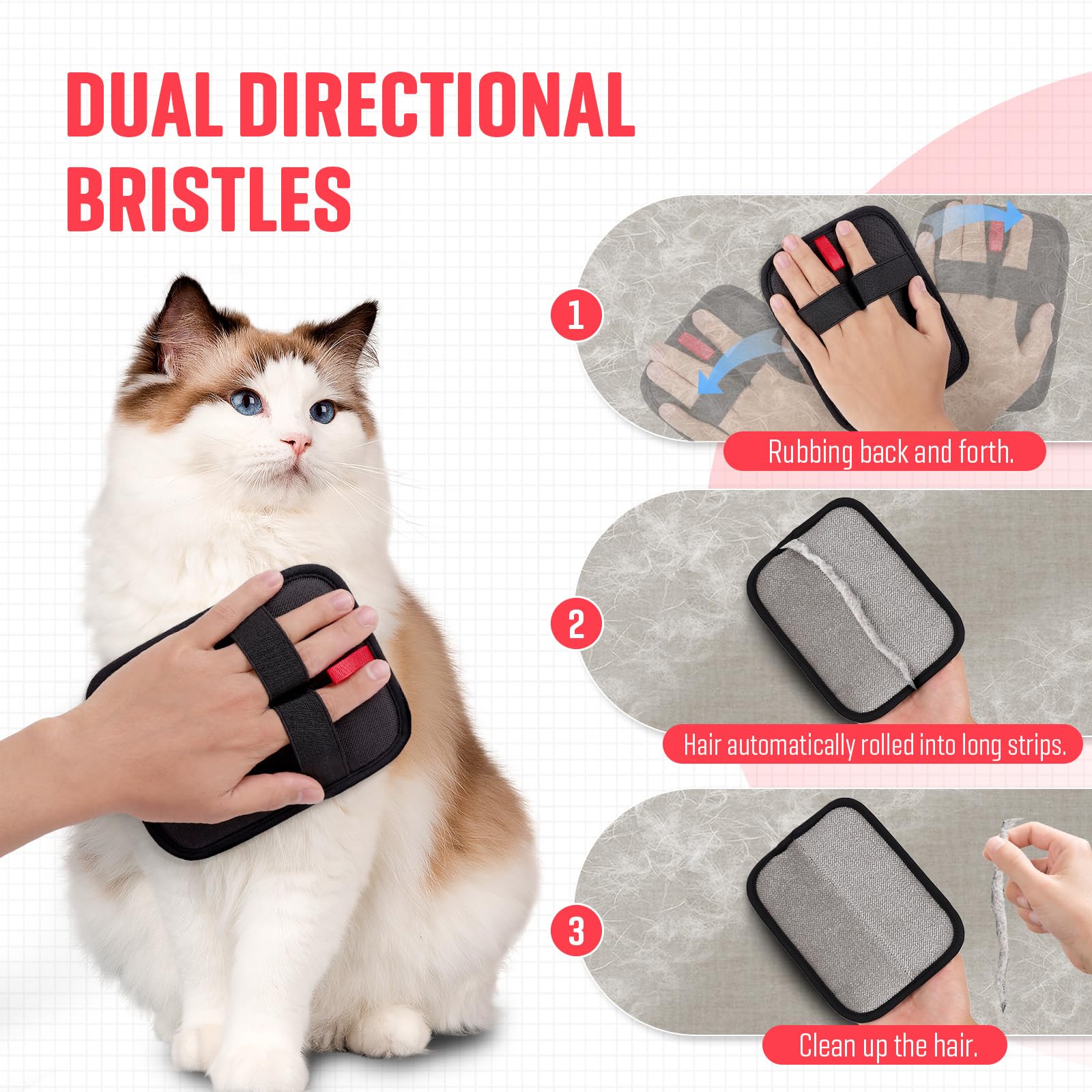 VerdeVilla washable pet hair remover materials offer reusable, eco-friendly grooming at home.