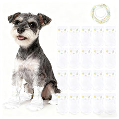 VerdiaYQHT disposable dog booties packaging for quick paw protection during outings.