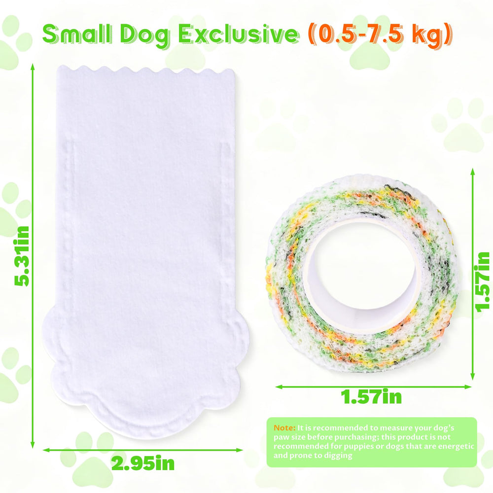 VerdiaYQHT waterproof breathable booties on a dog's paw provide all-weather protection.