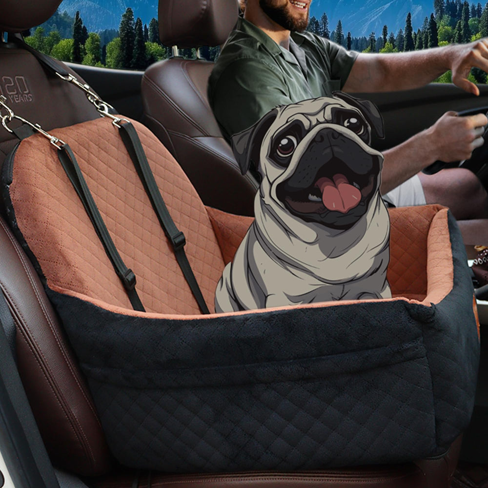 VERGODPRO dog car seat removable washable cover makes cleanup easy.