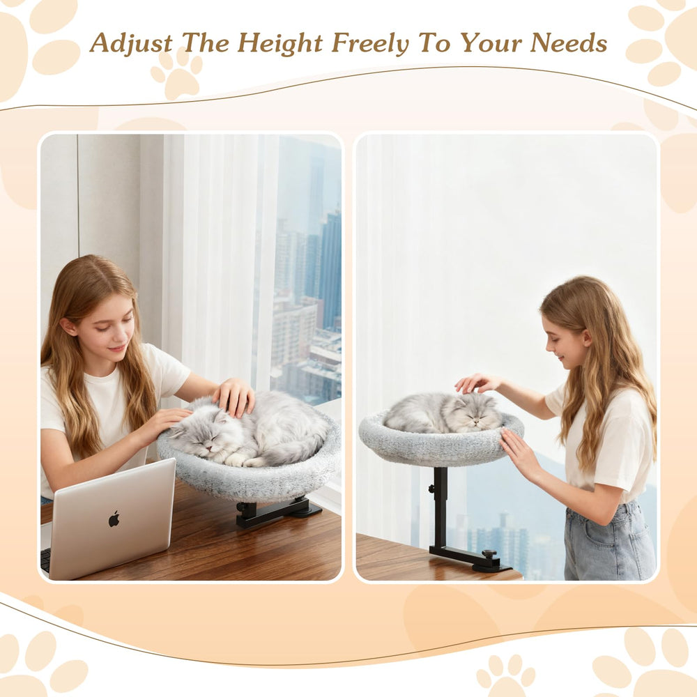 VERIFOST cat bed gray-finish fits interiors while offering a cozy nook