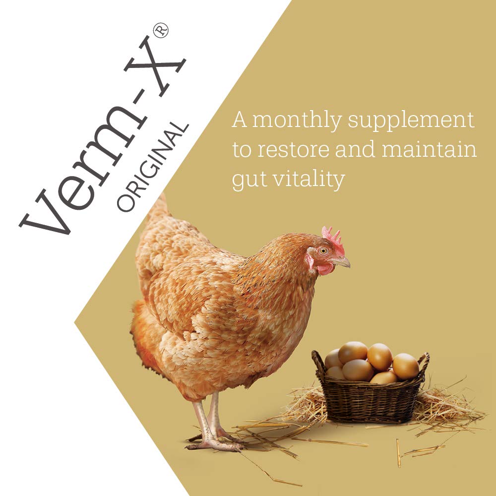 Verm-X in drinking water image emphasizes convenient daily use.