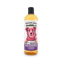 Vermont Soap Organics Pet Shampoo bottle with lavender for sensitive skin.
