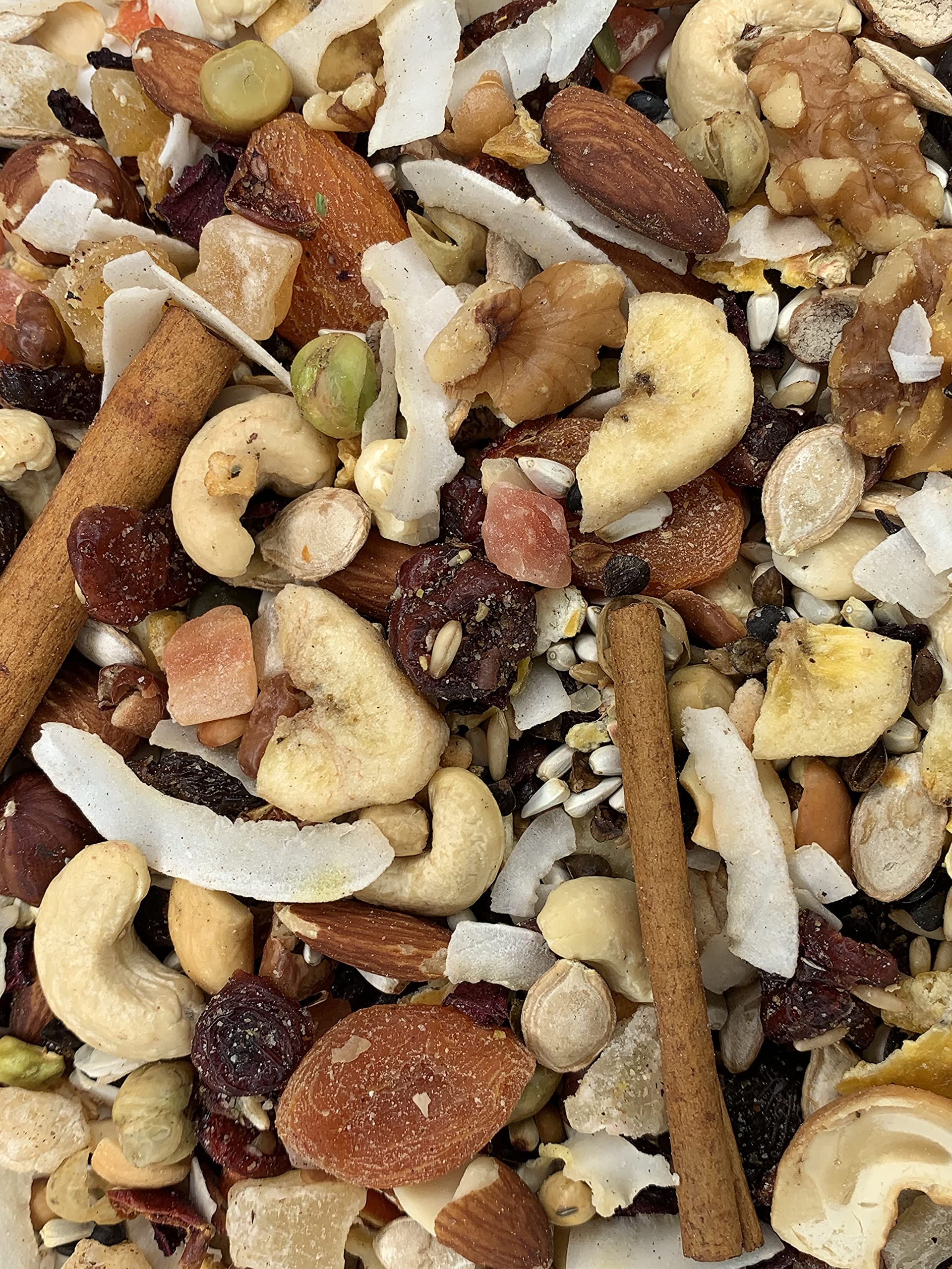Versele-Laga VL Goldenfeast Madagascar Blend ingredients close-up, quality seeds for birds.