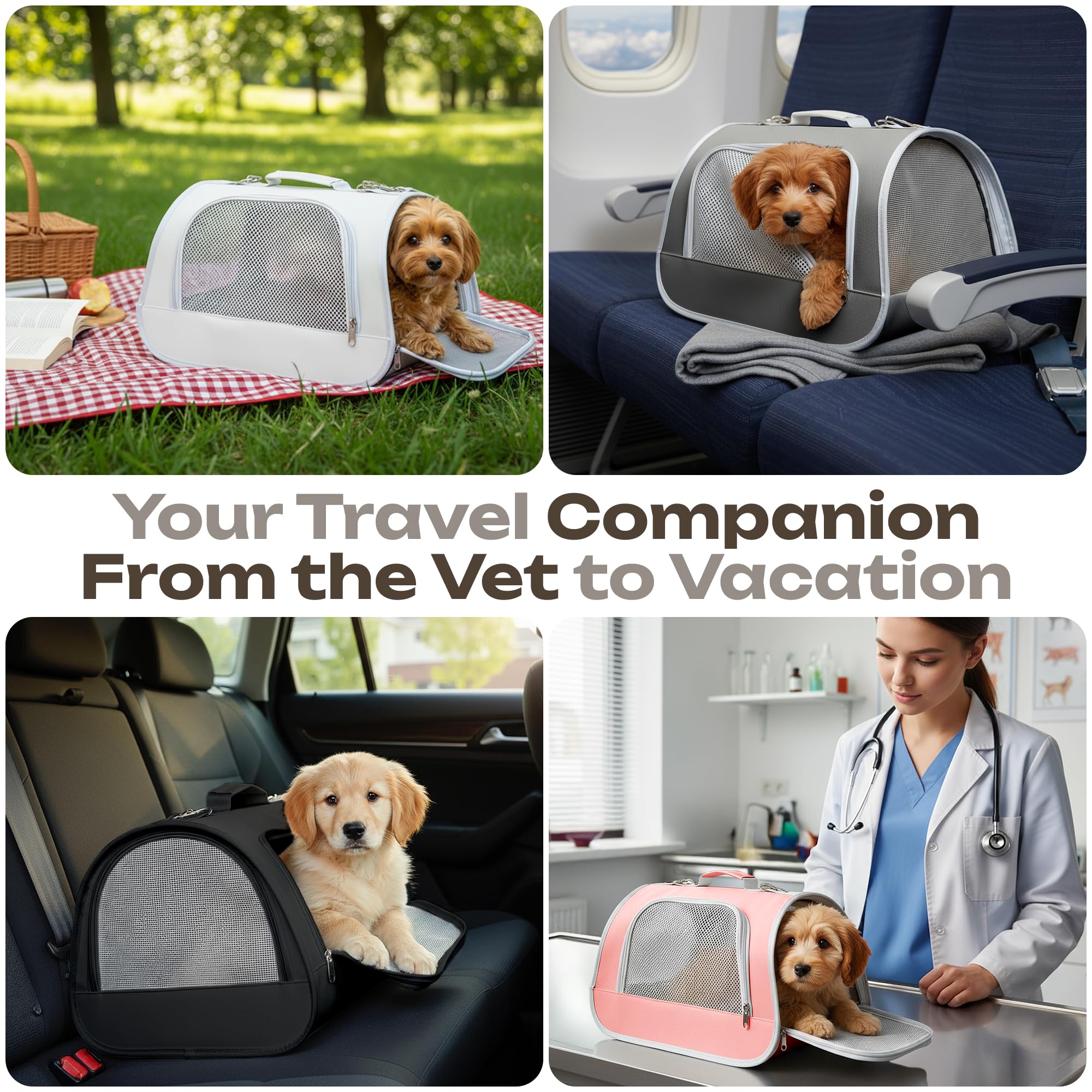 Vertical-Pro beige small-pet carrier for daily use and style.