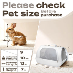 Vertical-Pro ventilated pet carrier shows breathable mesh for steady airflow.