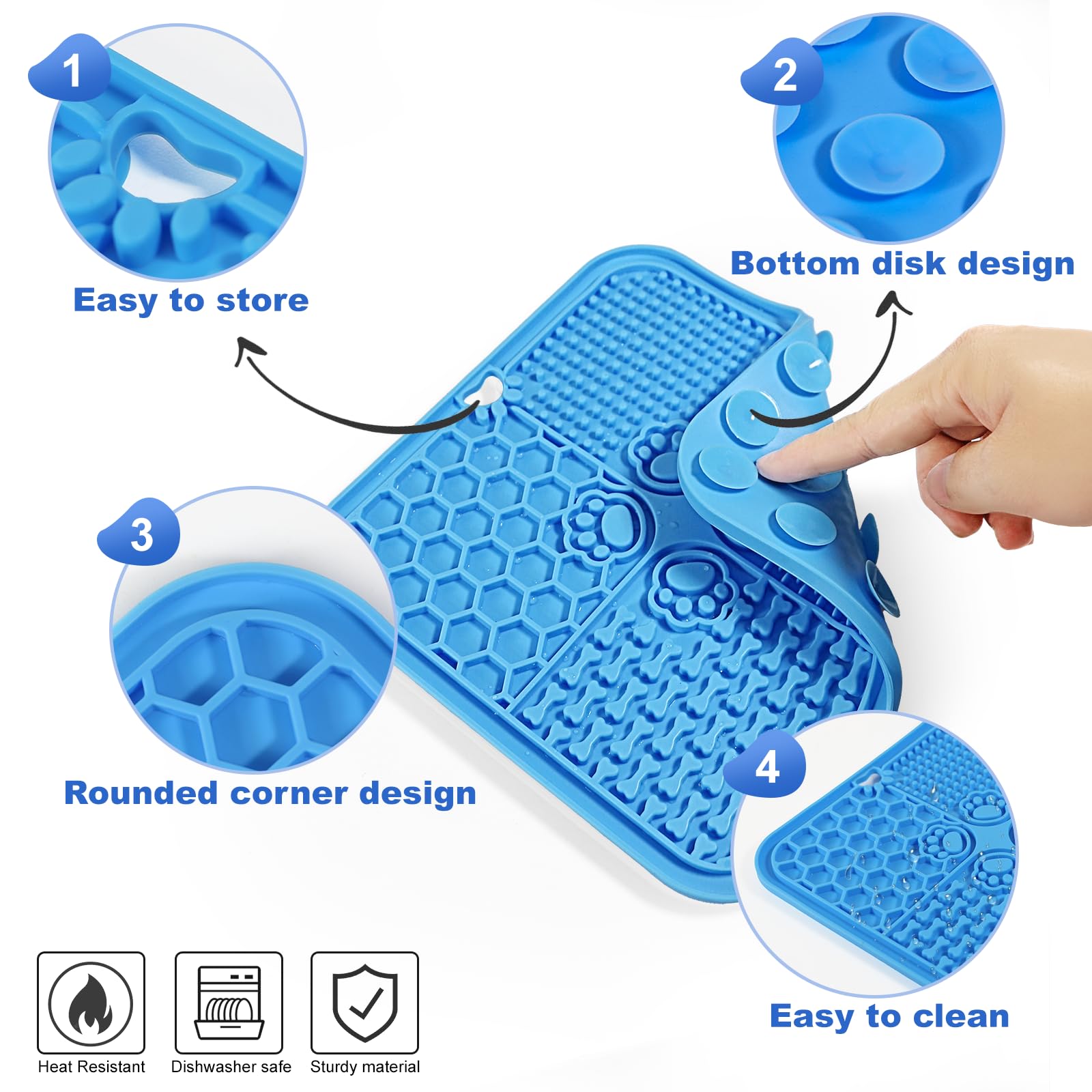 Verwohnt lick mat is microwave-safe for warming spreadable treats.