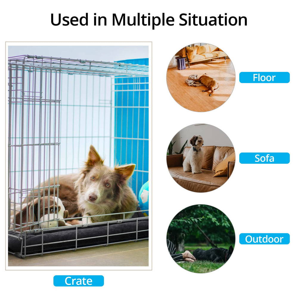 VERZEY dog bed anti-slip bottom keeps the mat in place during active pets.