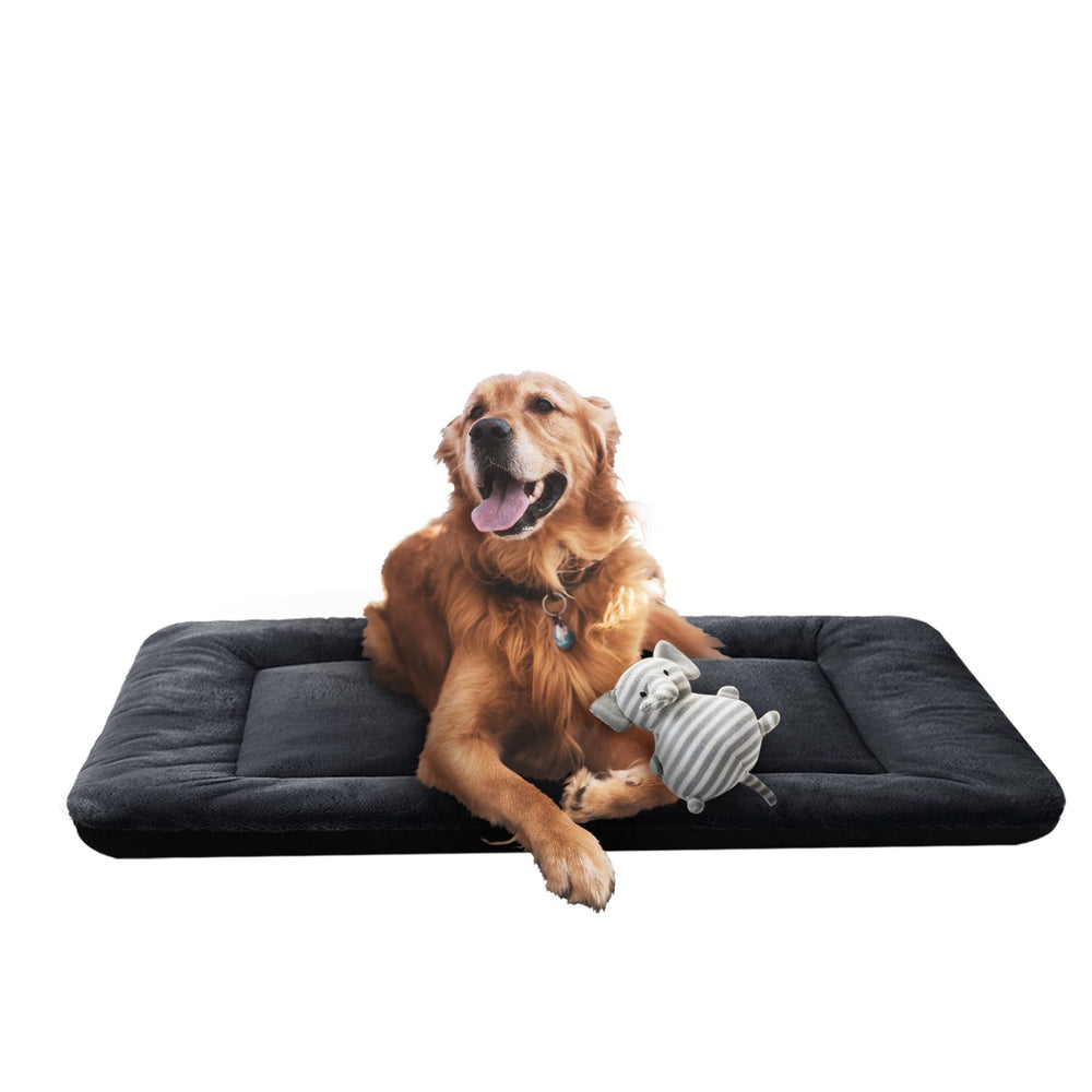 VERZEY 42-inch crate pad in dark gray offering roomy crate comfort