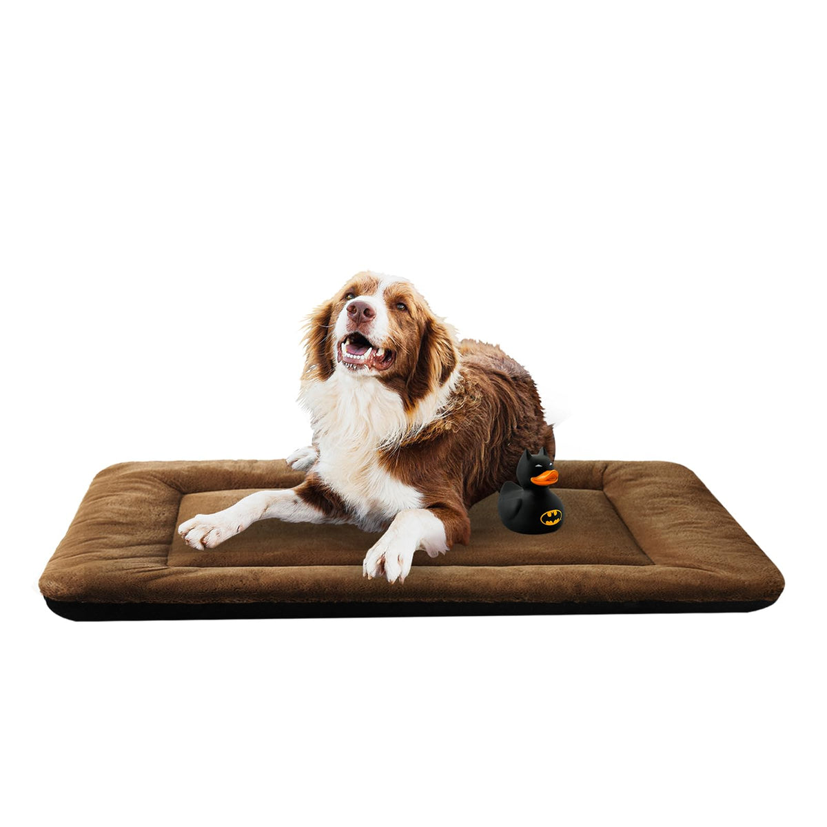 VERZEY ultra-soft dog bed surface with plush faux fur for cozy sleep.