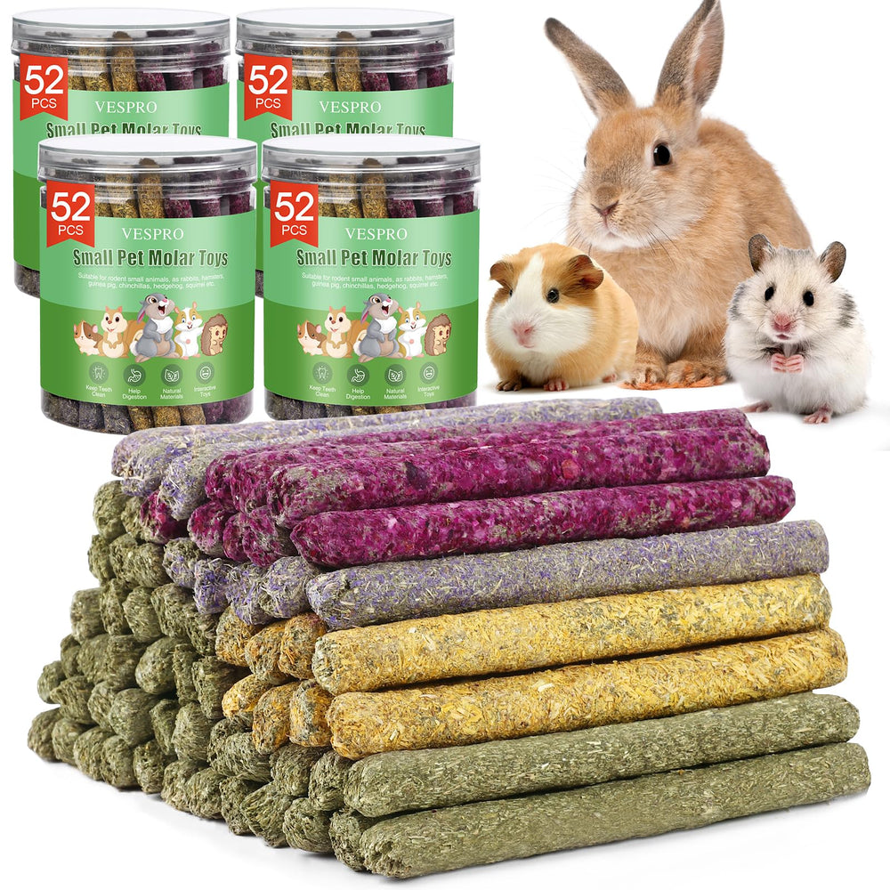 VESPRO 208Pcs Rabbit Chew Sticks packaging and display for easy storage