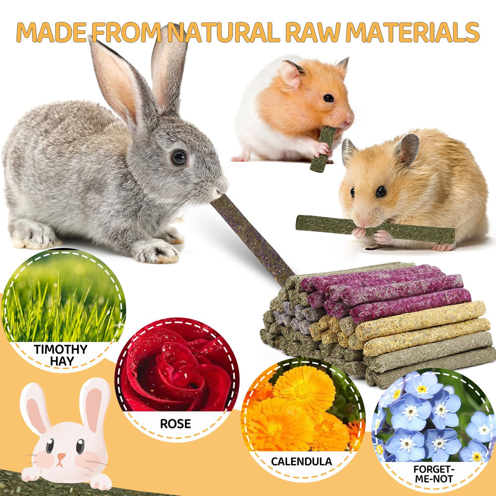 VESPRO forget-me-not hay sticks close-up with blue flowers for mental stimulation.