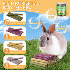 VESPRO original timothy hay sticks close-up may support digestion.