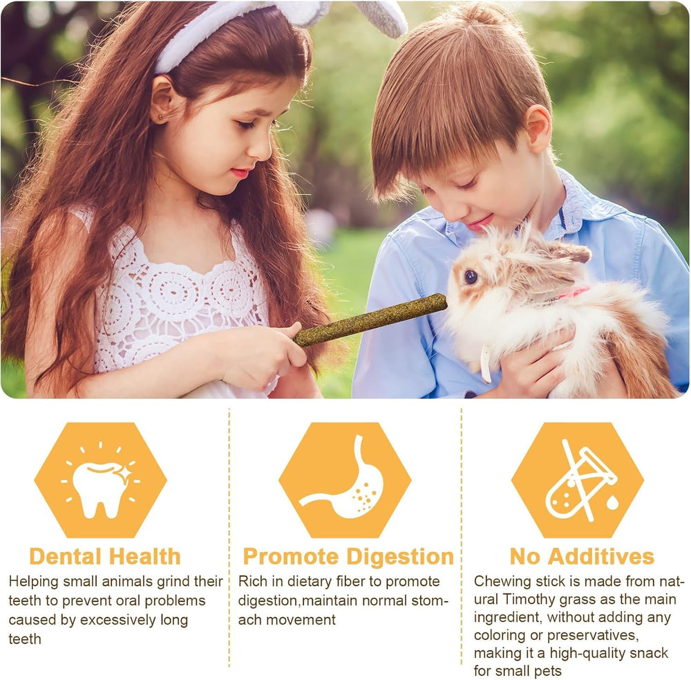 VESPRO rose hay sticks with bright color enrichment for small pets