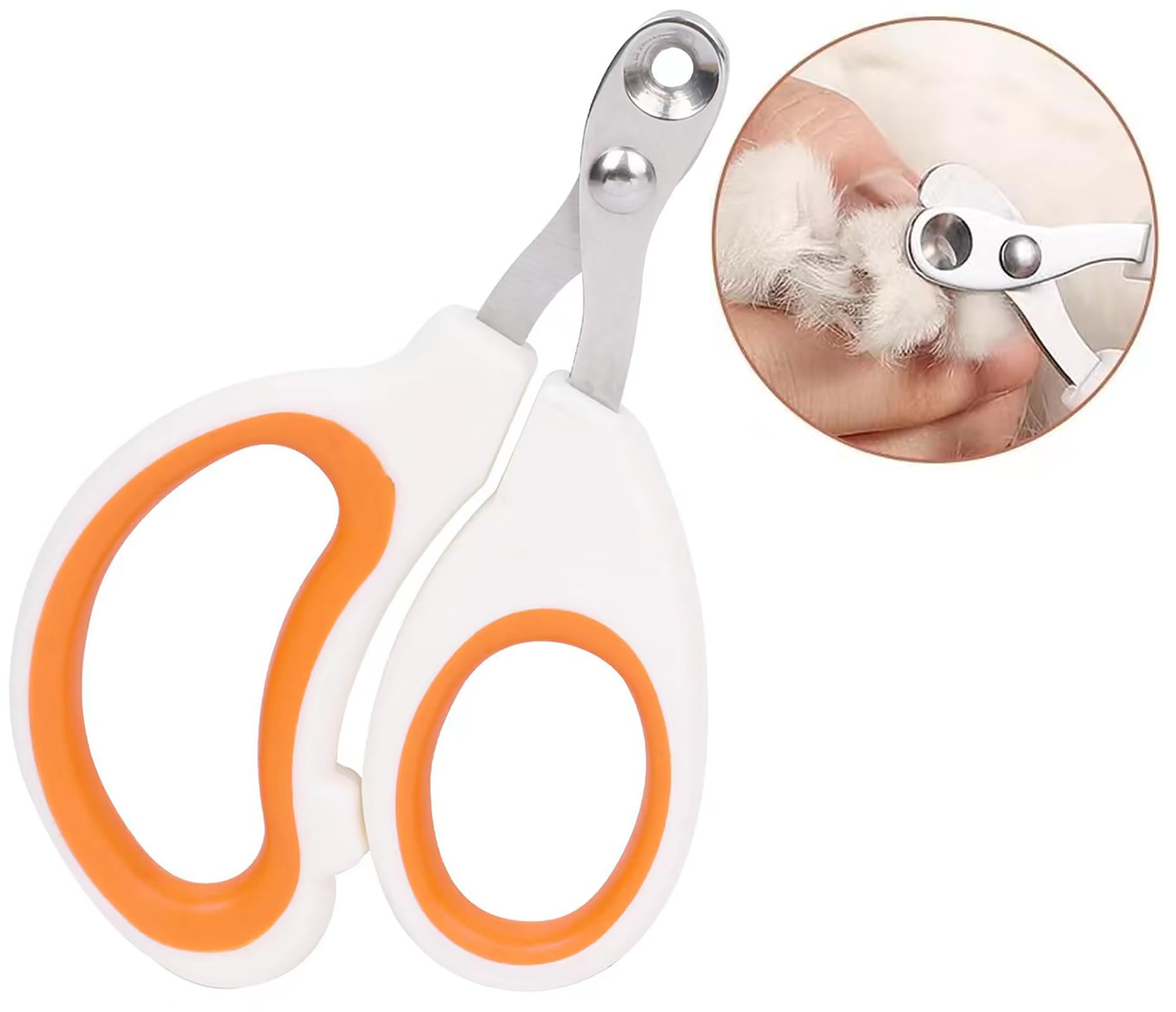 Vesslam cat nail clippers circle-hole design provides safer trimming with controlled depth.