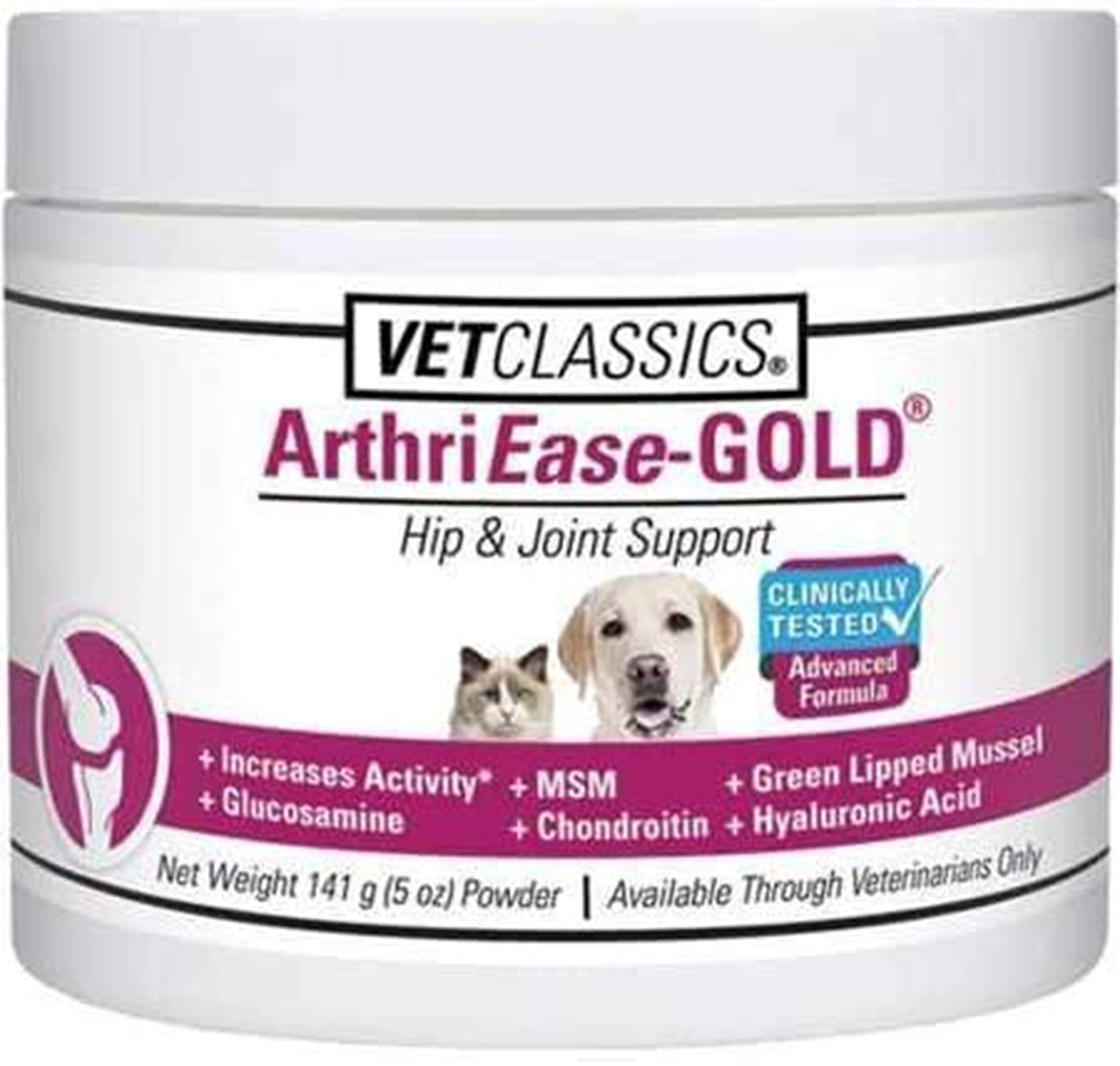 Vet Classics ArthriEase-Gold bottle front showing pet joint support