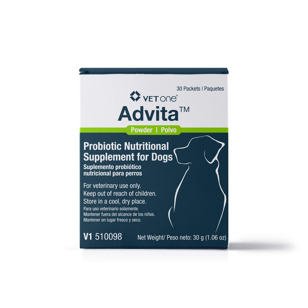 Vet One Advita probiotic packets for dogs support daily digestive comfort