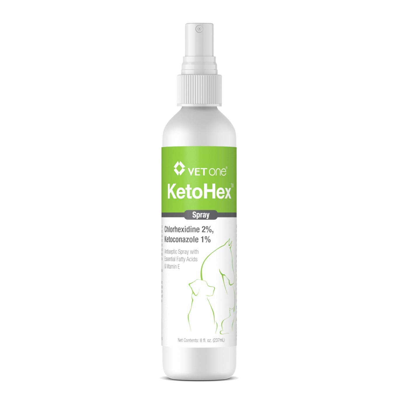 Vet One Ketohex Spray bottle for quick, controlled application.
