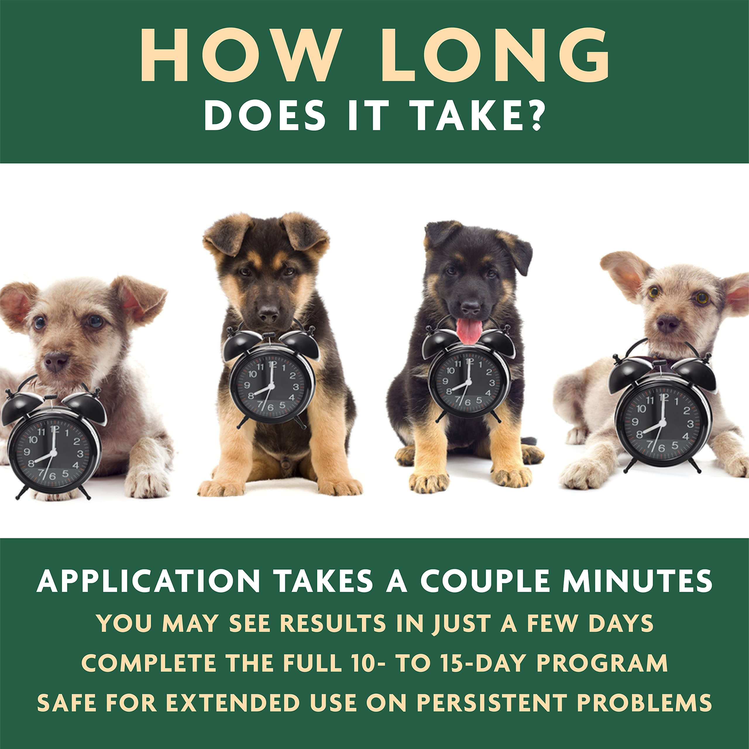 Vet Organics EcoEars used on large dogs after water activities for cleaning.