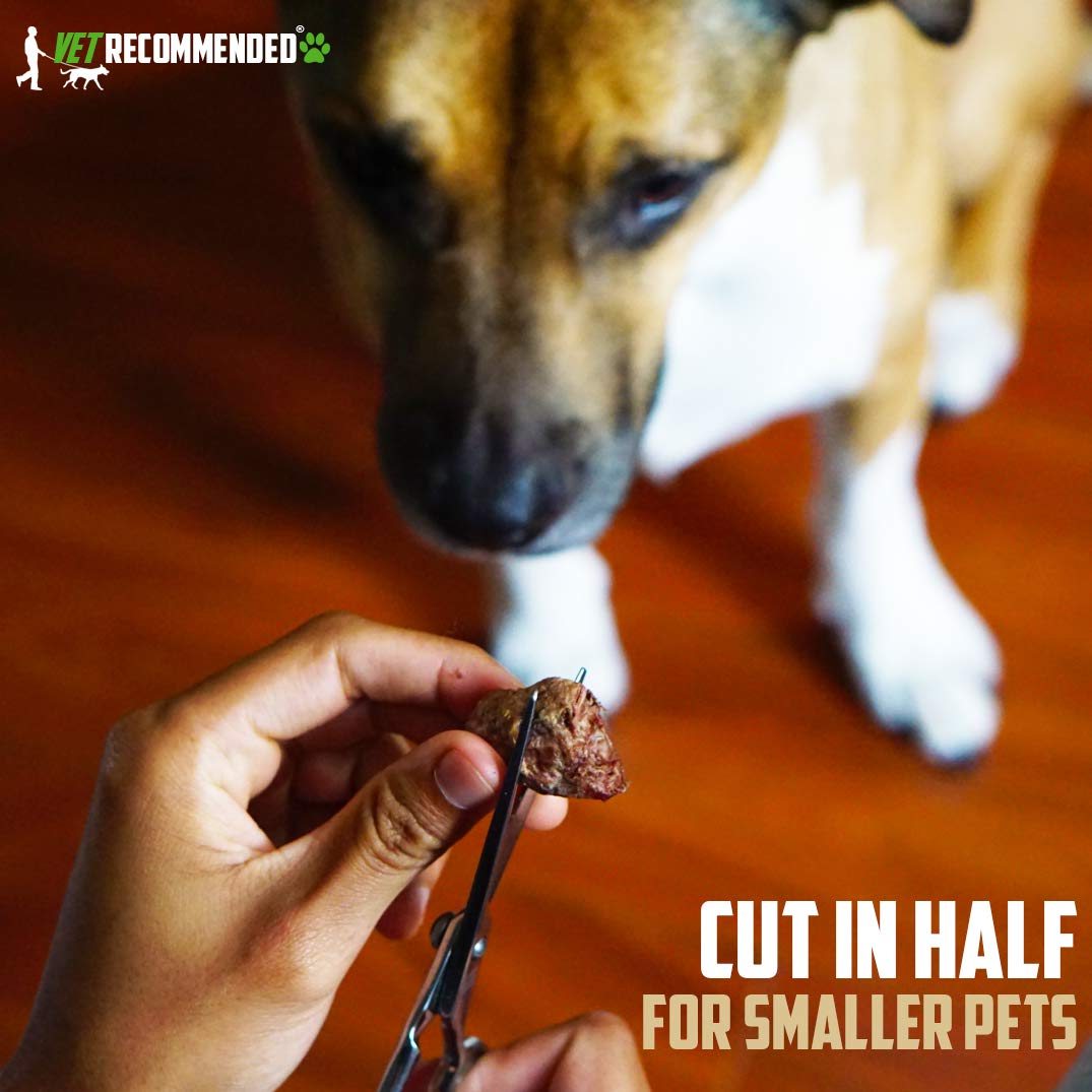 Vet Recommended USA-made chicken hearts packaging supports domestic sourcing.