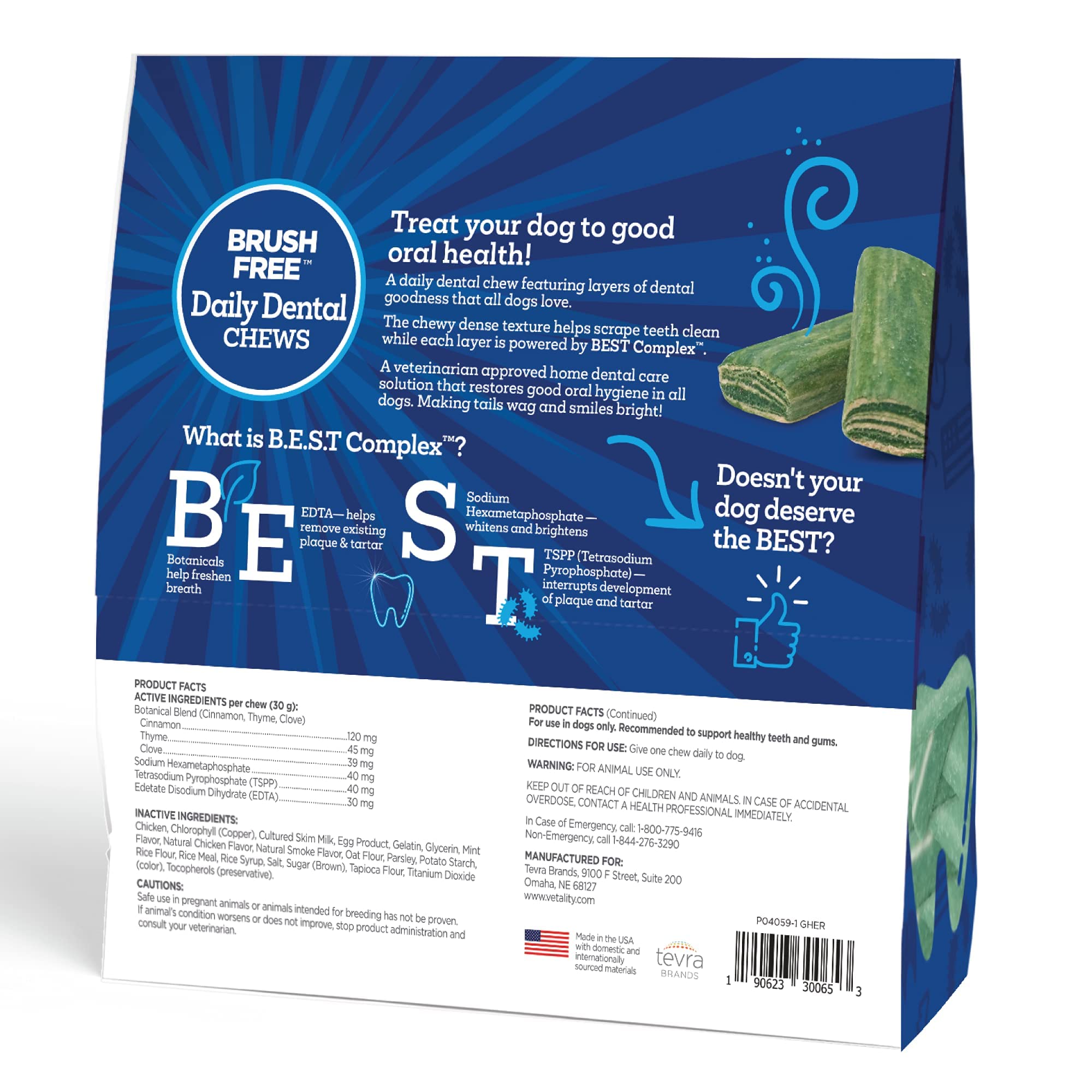 Glimpse of chews indicating fresh breath support