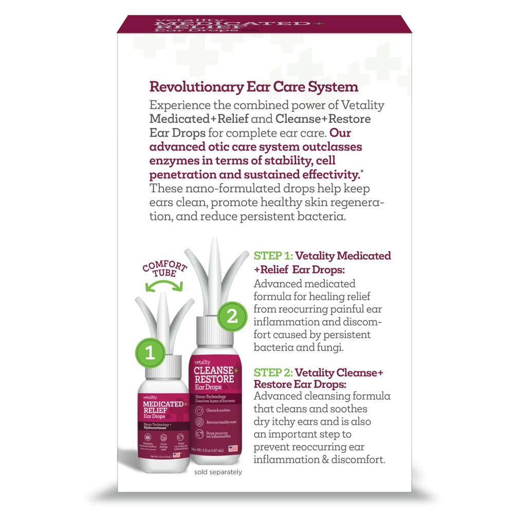 Vetality Comfort Tube applicator closeup ready for easy ear care