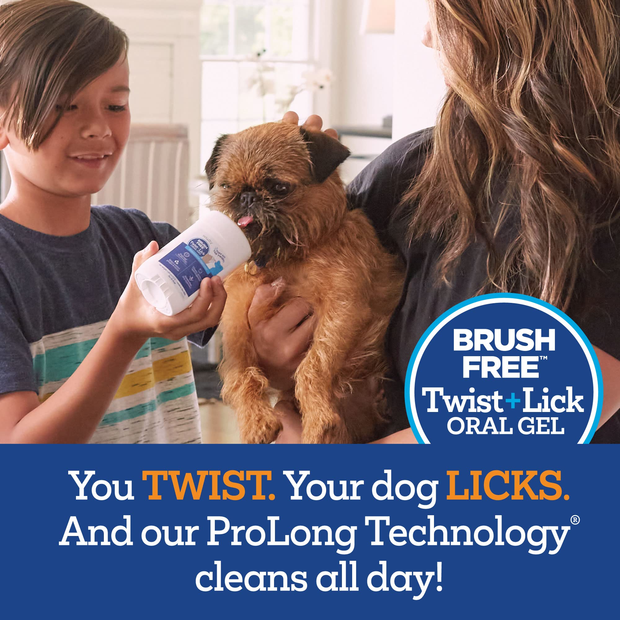Vetality Twist and Lick dental gel-fresh-breath-label demonstrates long-lasting breath support.
