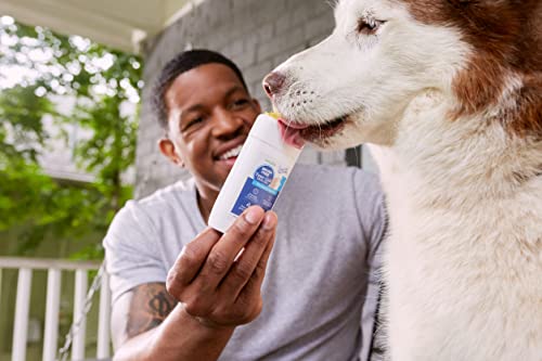 Vetality Twist + Lick dental gel dog-smile implies improved oral freshness for pets.