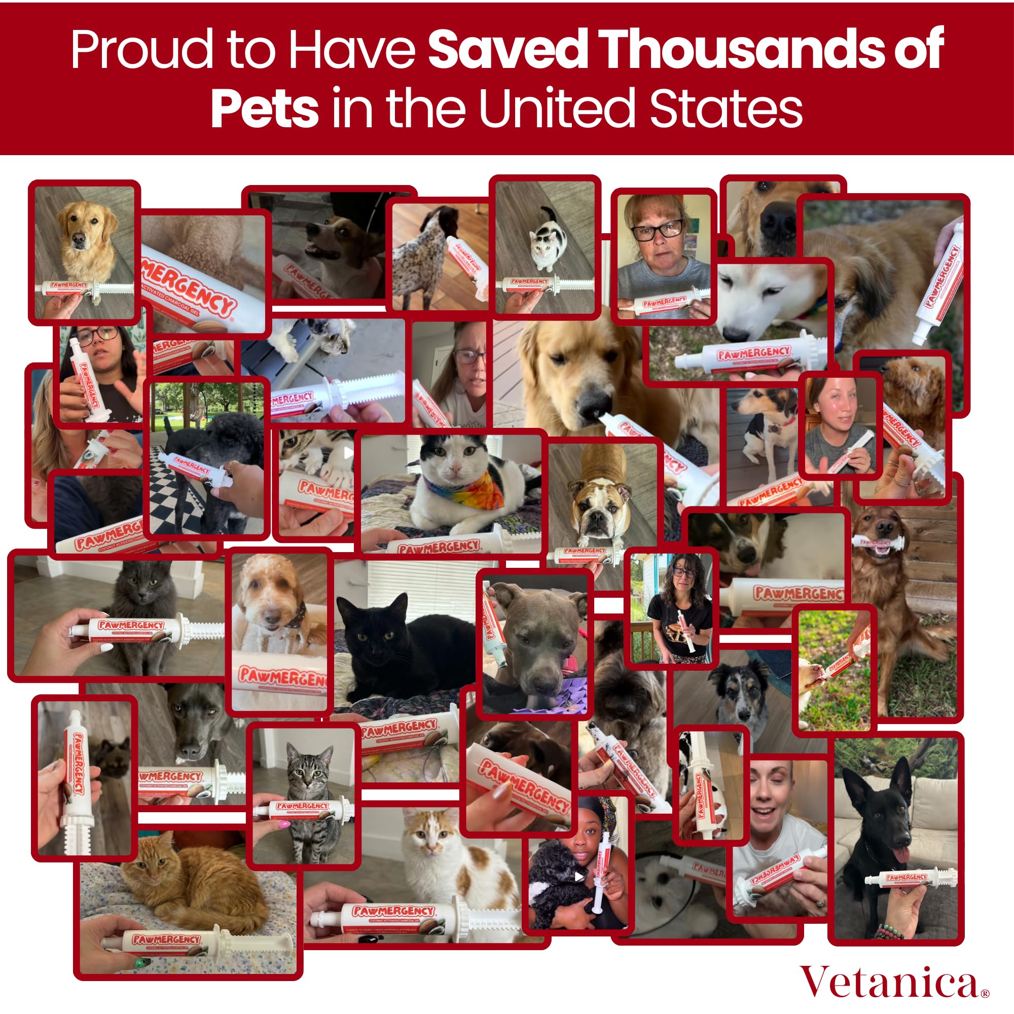 Vetanica PawMergency USA manufacturing badge signals quality and GMP standards