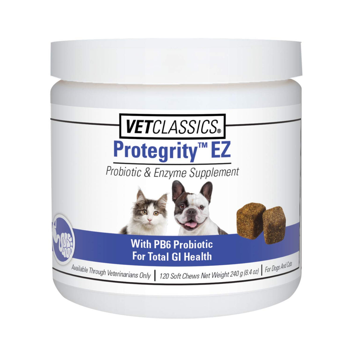 Vet Classics Protegrity EZ bottle for canine and feline digestive support.
