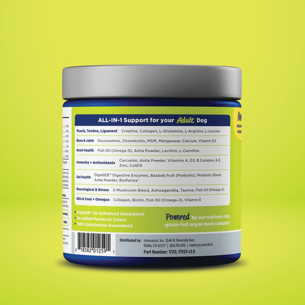 Vetericyn bone and joint support for aging or active dogs.