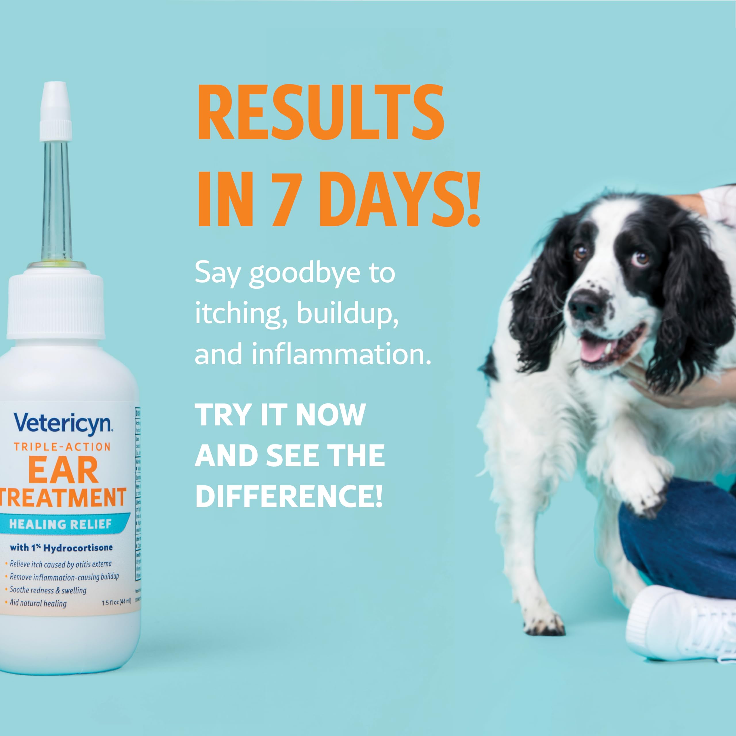 Vetericyn ear care for dogs and cats in use evokes comprehensive at-home ear care.