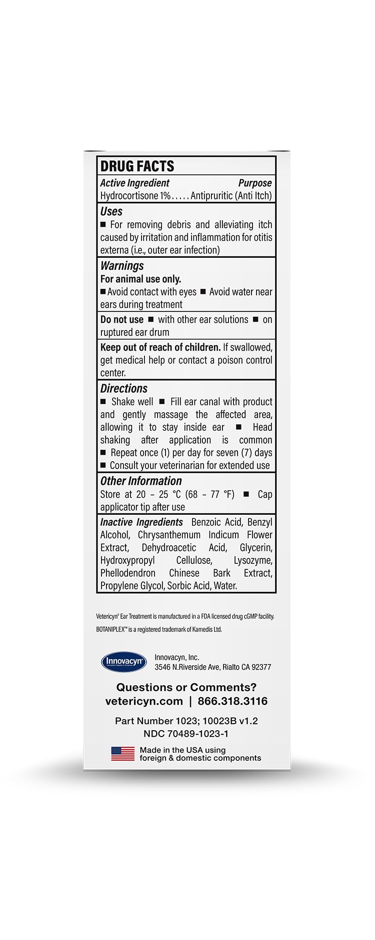 Vetericyn fast-acting ear relief close-up demonstrates noticeable comfort in irritated ears.