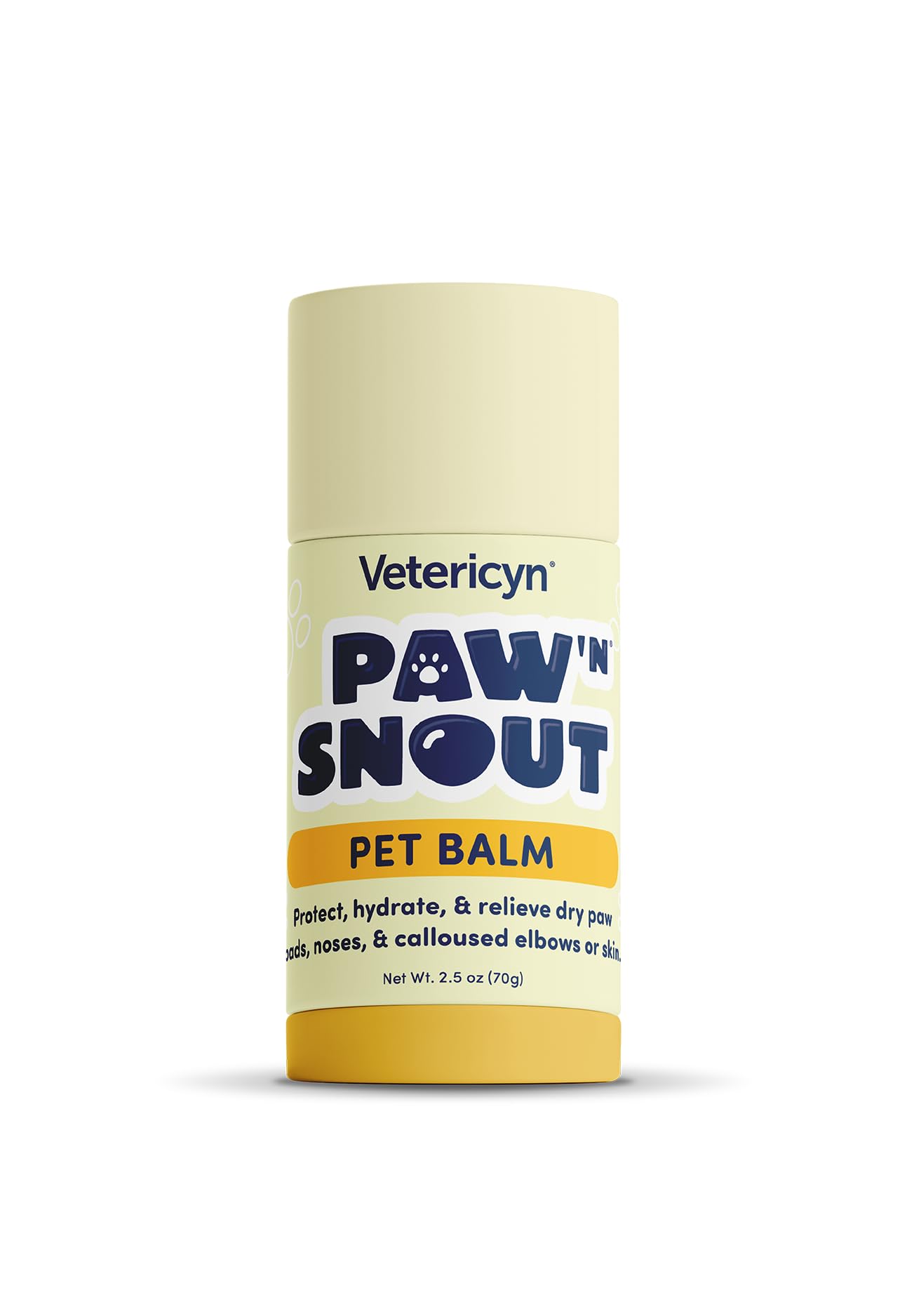 Vetericyn Paw 'N Snout balm jar showing hydrating, soothing paw and nose care