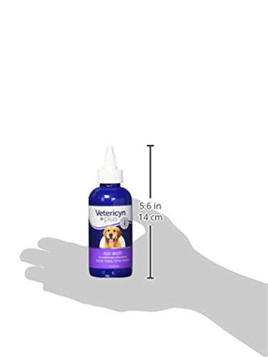 Vetericyn Plus All Animal Eye Wash used to flush irritants safely around the eye