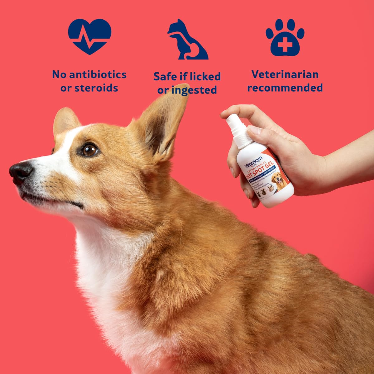 Vetericyn Plus label and usage instructions for safe at-home care.