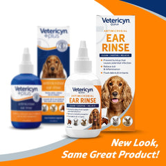 Vetericyn Plus Ear Care closeup focusing on cleansing and odor reduction.