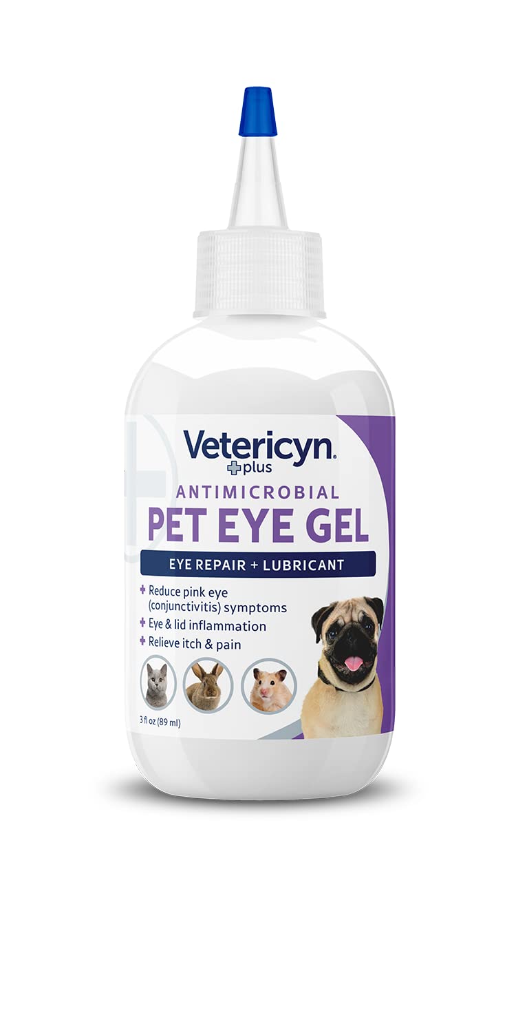 Vetericyn Plus Eye Gel on cat eye for irritation relief demonstration