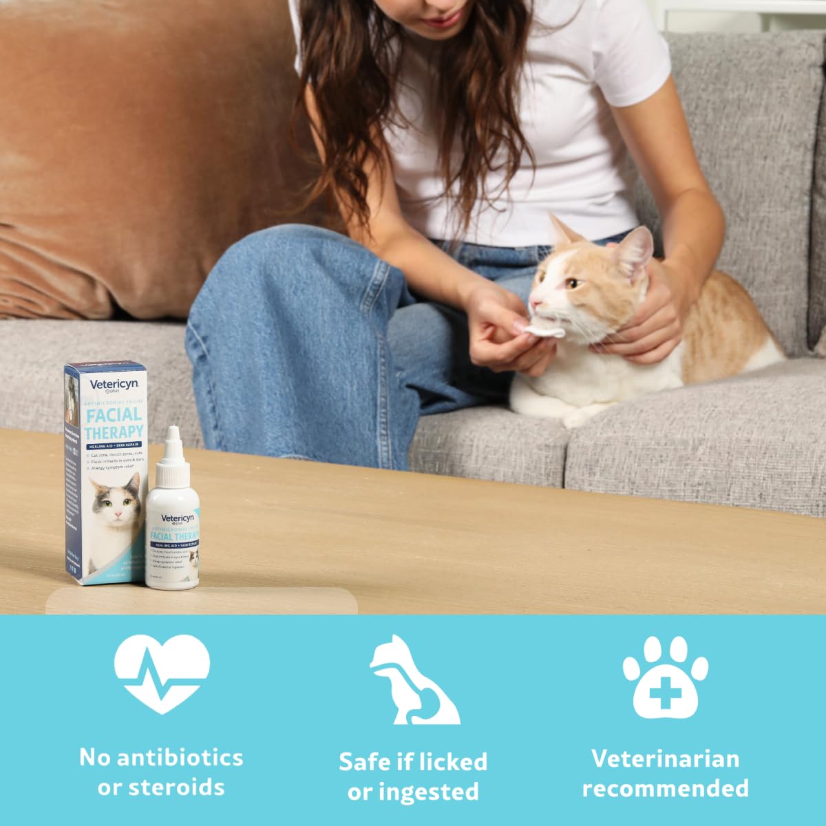 Vetericyn Plus Feline Facial Therapy at-home first-aid routine for cats
