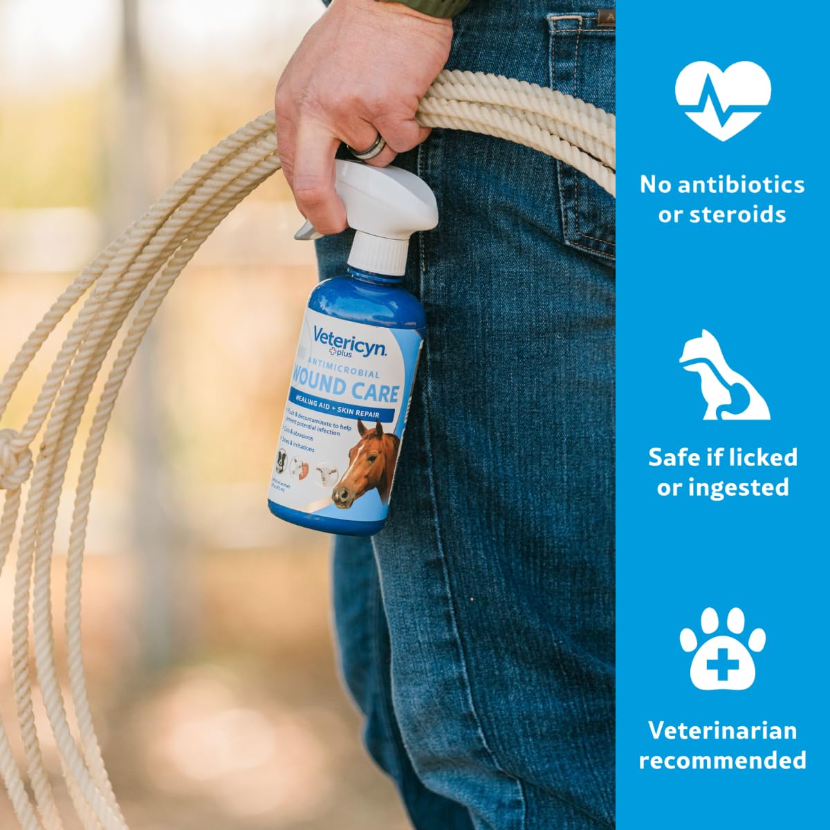 Vetericyn Plus equine first-aid-kit solution ready for stable care and travel