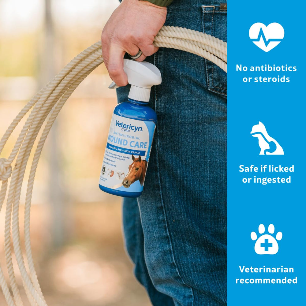 Vetericyn Plus equine first-aid-kit solution ready for stable care and travel